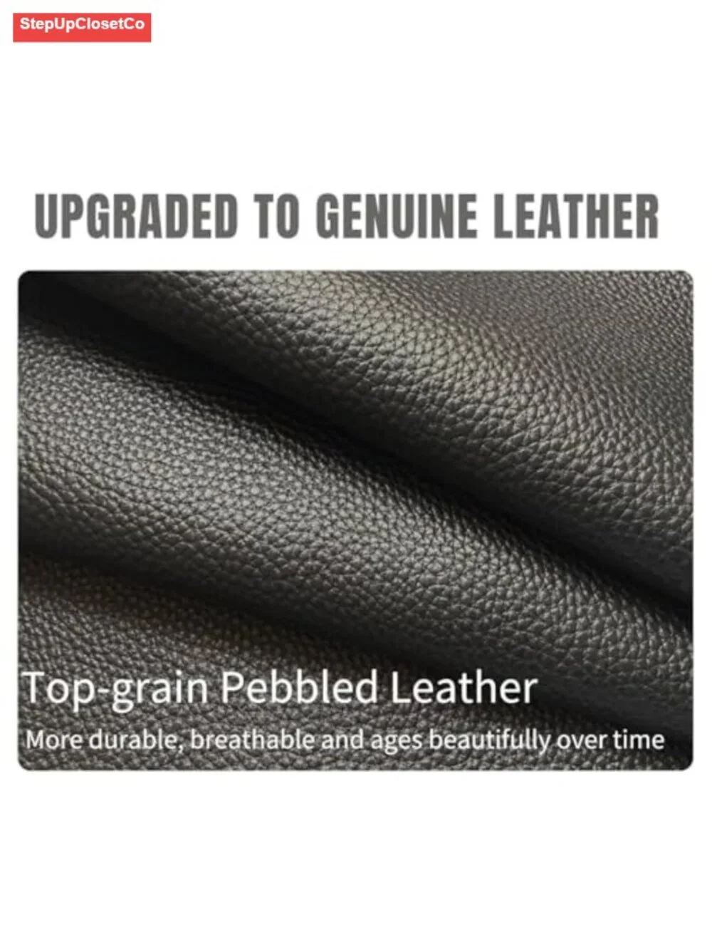 Genuine Leather Tote Bag for Women Work Bag with Adjustable Strap